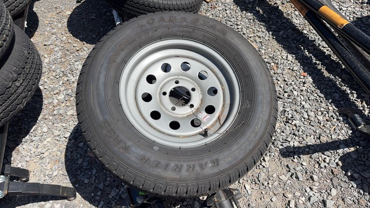 Image for QTY(2) 5 LUG TRAILER AXLE