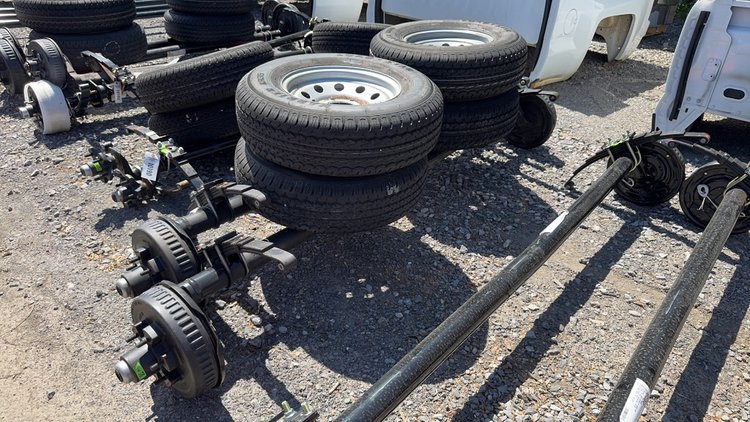 Image for QTY(2) 6 LUG TRAILER AXLE