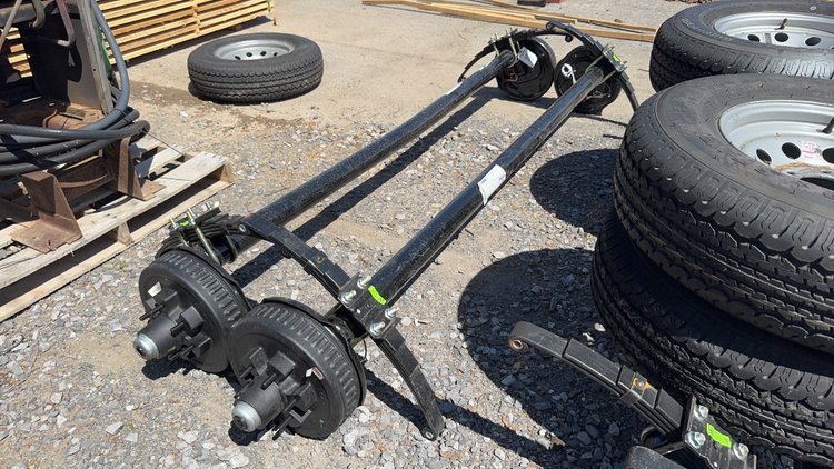 Image for QTY(2) 6 LUG TRAILER AXLE