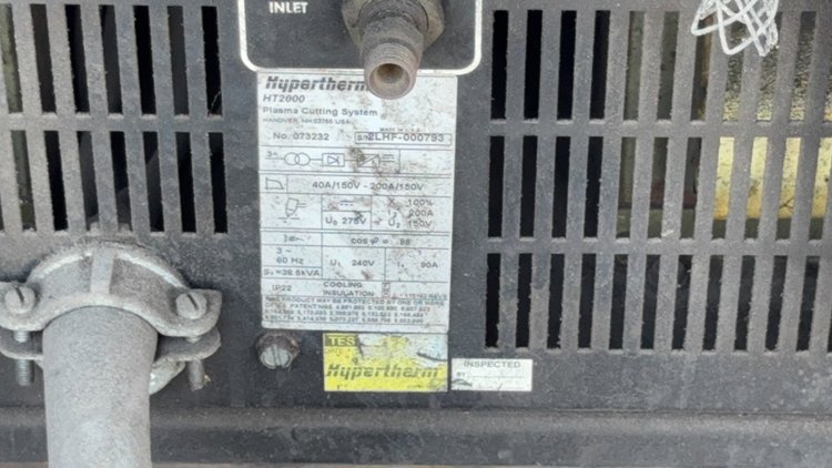 Image for HYPERTHERM HYSPEED PLASMA CUTTER