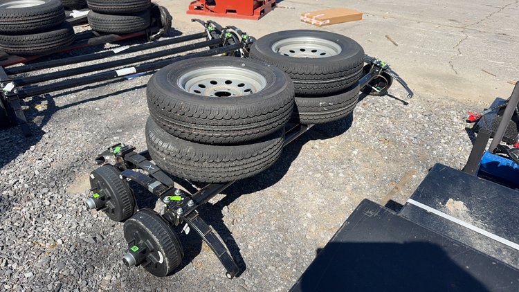 Image for QTY(2) 5 LUG TRAILER AXLE