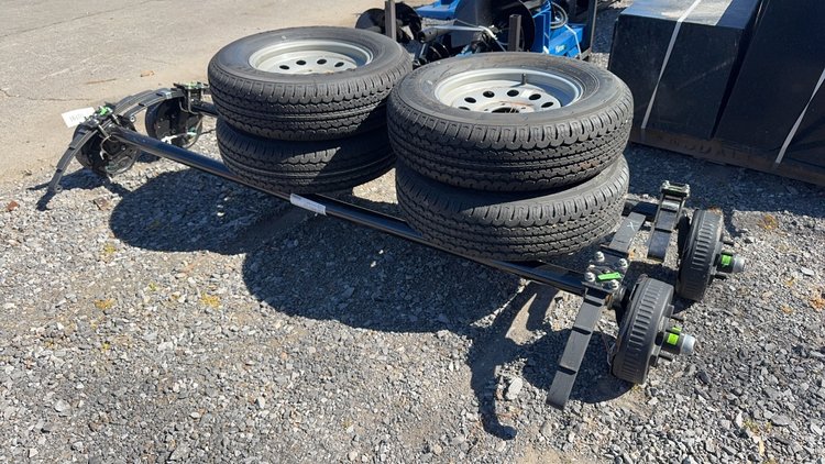 Image for QTY(2) 5 LUG TRAILER AXLE