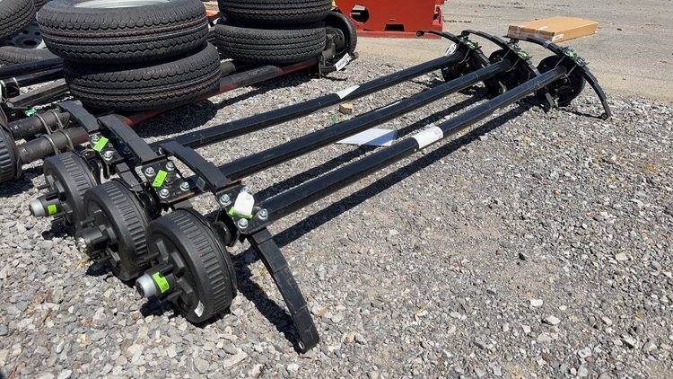 Image for QTY(3) 5 LUG TRAILER AXLE