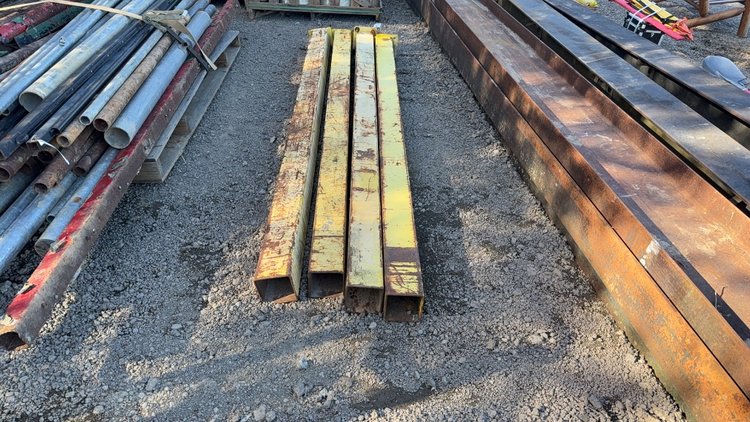 Image for QTY (4) 8'X5' SQUARE TUBING