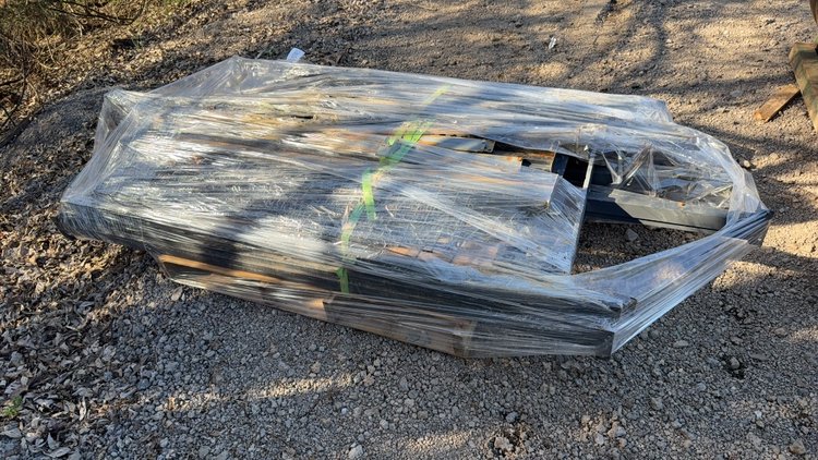 Image for PALLET OF METAL SHELVING