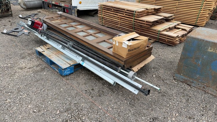 Image for 9'WX8'H WOODEN GARAGE DOOR