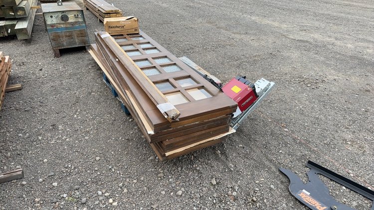 Image for 9'WX8'H WOODEN GARAGE DOOR