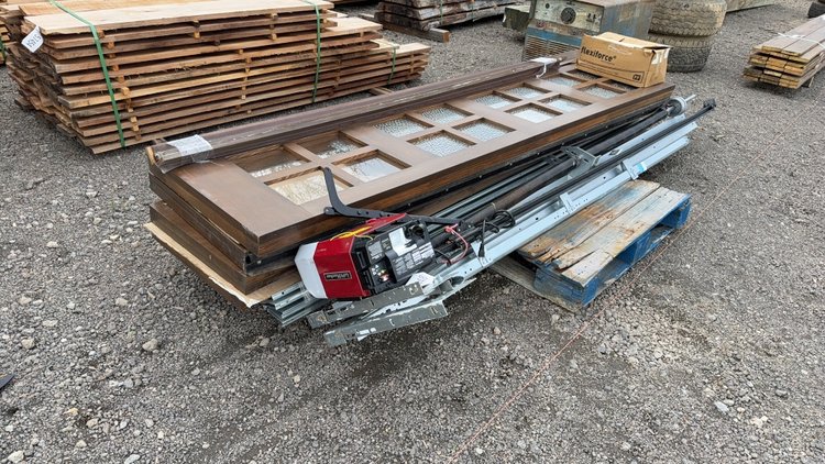 Image for 9'WX8'H WOODEN GARAGE DOOR