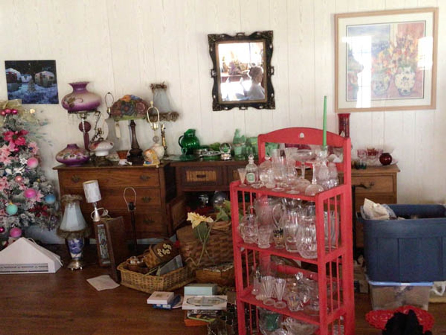 Image for Large Collection of Antiques and Glassware