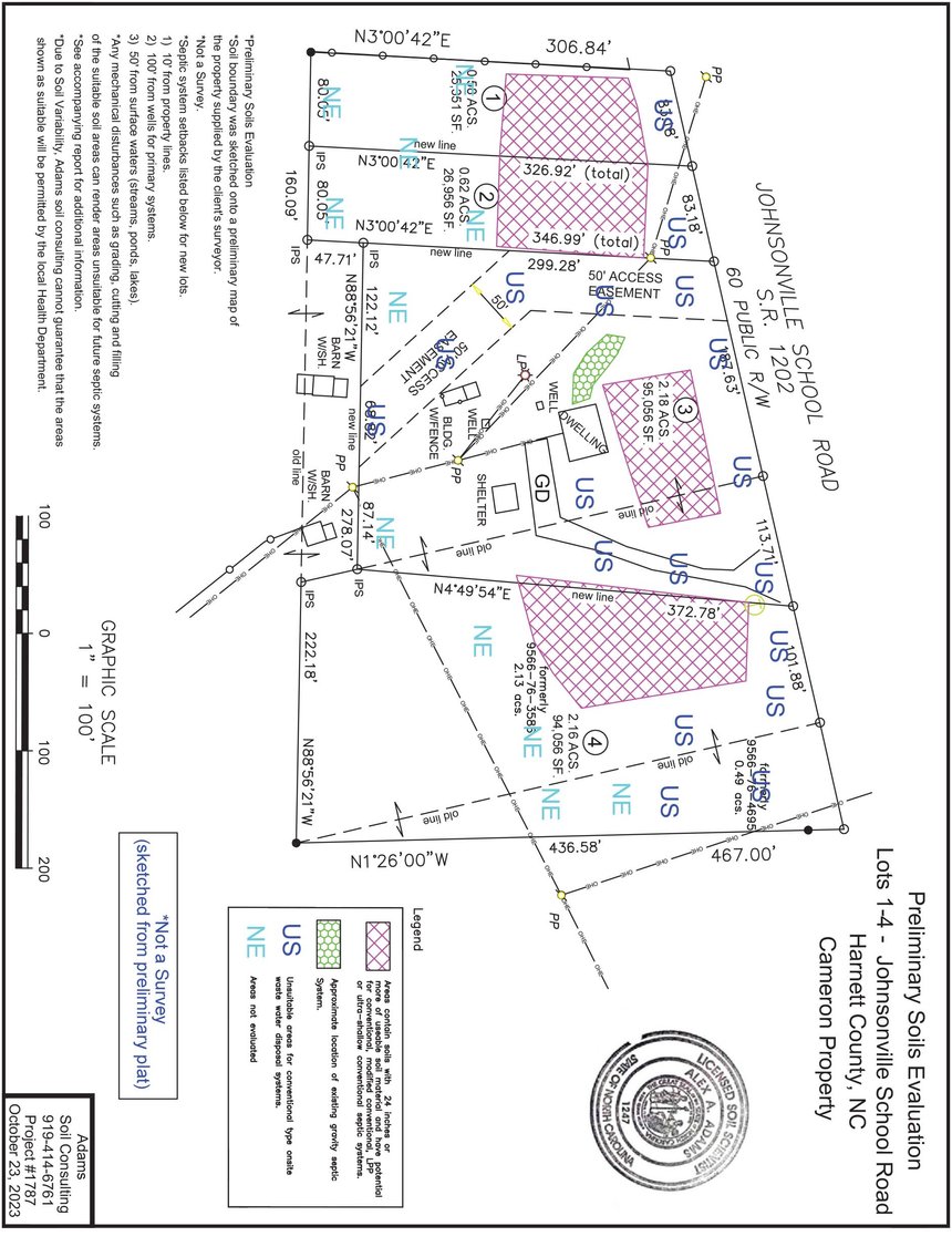 Image for 43 acres in Harnett County with a brick home in an onsite live /online / simulcast auction event!