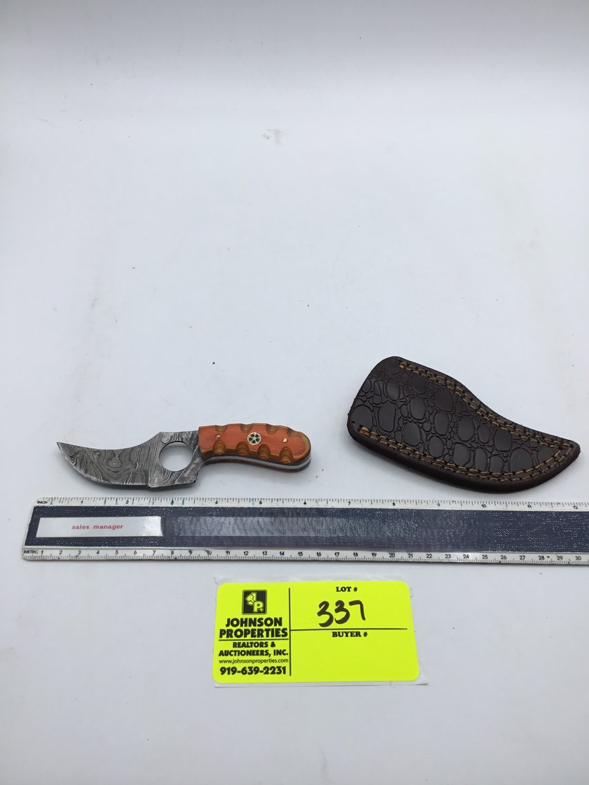 Image for Handmade Damascus Steel Knives and Online Firearms Auction  just in time for Christmas!