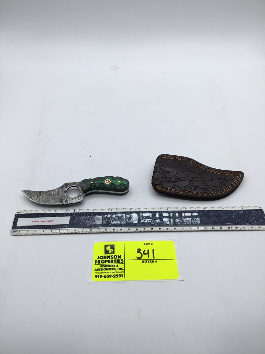 Image for Handmade Damascus Steel Knives and Online Firearms Auction  just in time for Christmas!