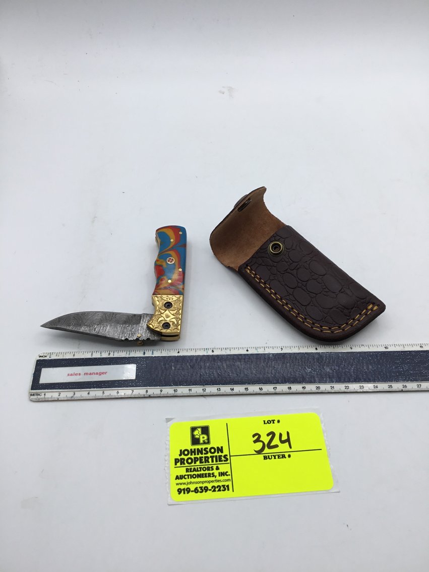 Image for Handmade Damascus Steel Knives and Online Firearms Auction  just in time for Christmas!