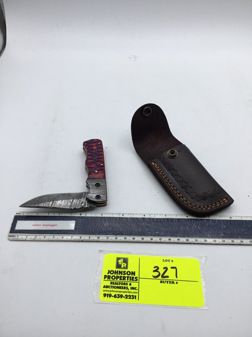 Image for Handmade Damascus Steel Knives and Online Firearms Auction  just in time for Christmas!