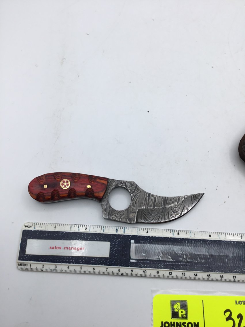 Image for Handmade Damascus Steel Knives and Online Firearms Auction  just in time for Christmas!