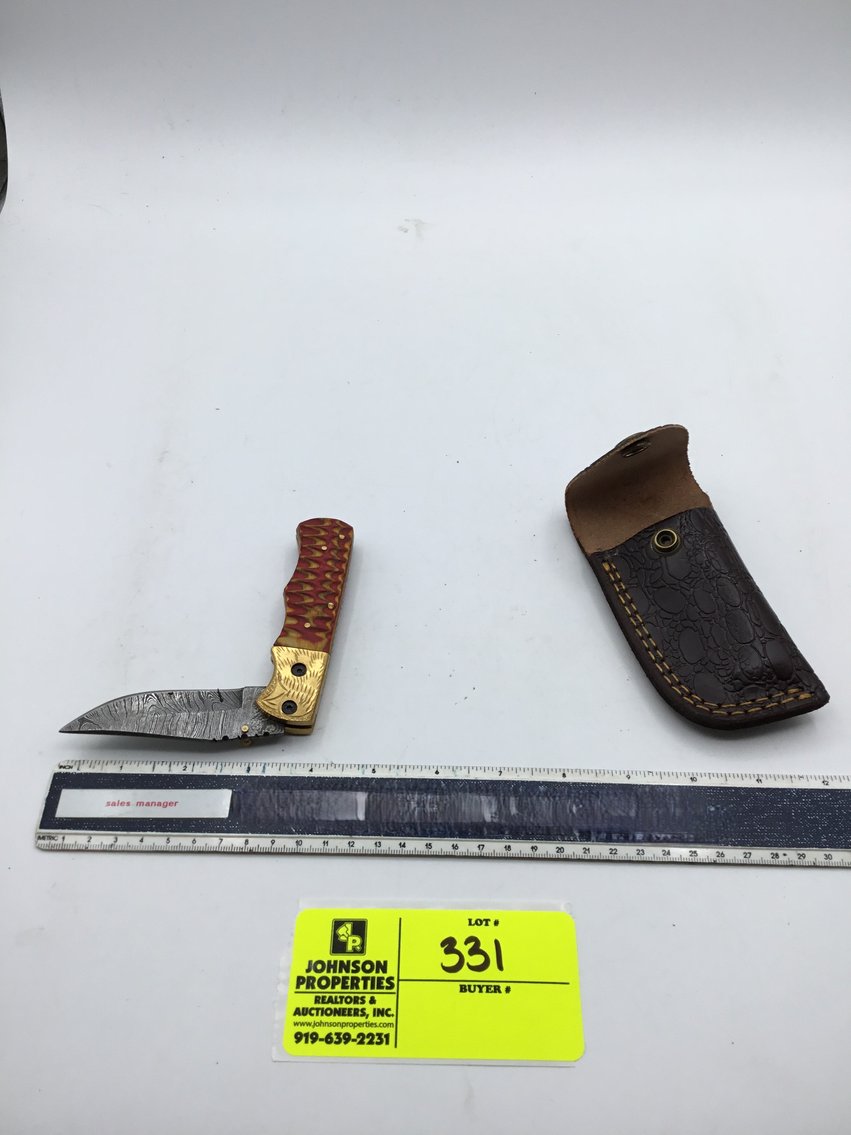 Image for Handmade Damascus Steel Knives and Online Firearms Auction  just in time for Christmas!