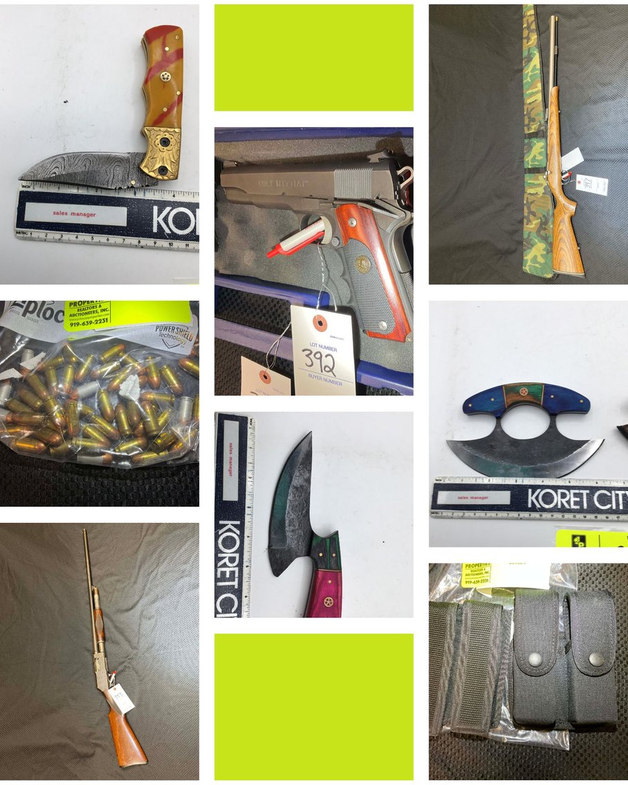 Image for Handmade Damascus Steel Knives and Online Firearms Auction  just in time for Christmas!