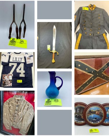 Image for Civil War, Military, and Sports Memorabilia, glassware and other collectibles!