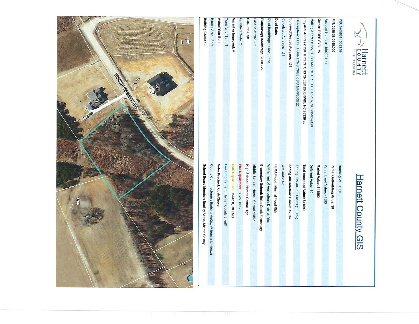 Image for Online/Live/Simulcast Auction of Two Homesites in Harnett County included in the April Multi-Parcel Auction Event!