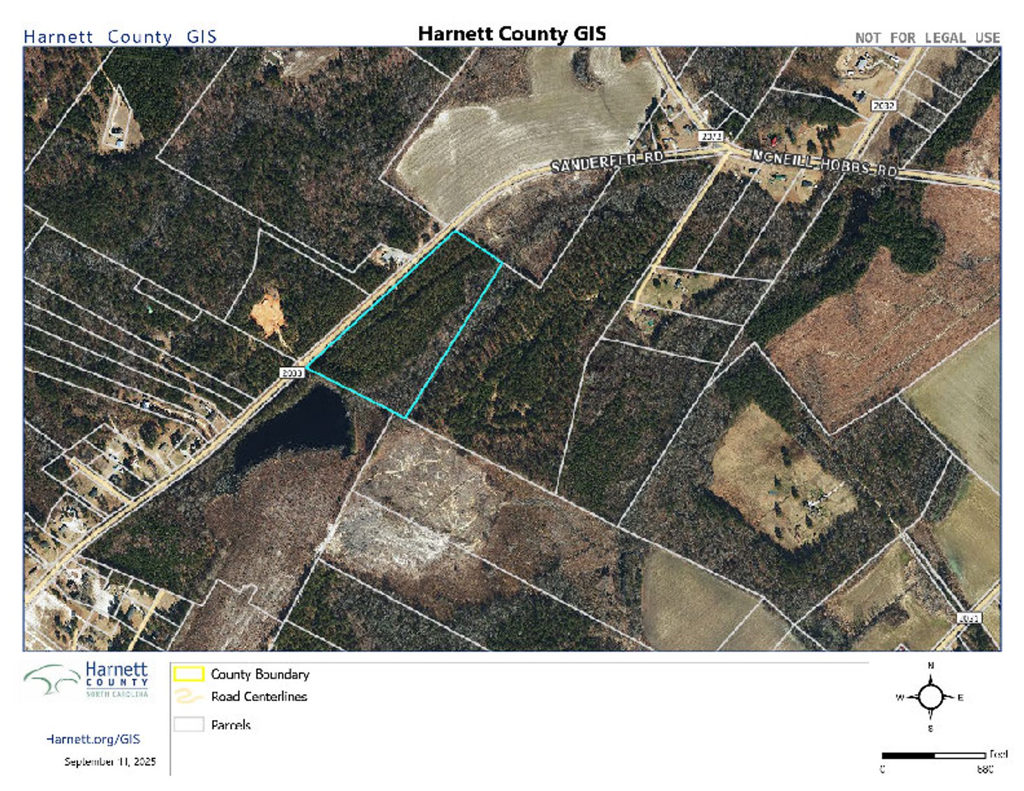 Image for Approx. 300 Acres Divided into 4 tracts and a Home in Harnett County!