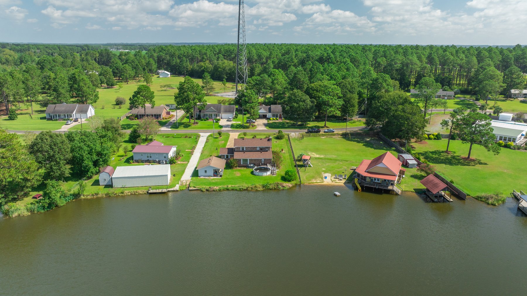 Image for Indian Lake Retreat - Waterfront Colonial Brick Home in Colquitt County, Georgia