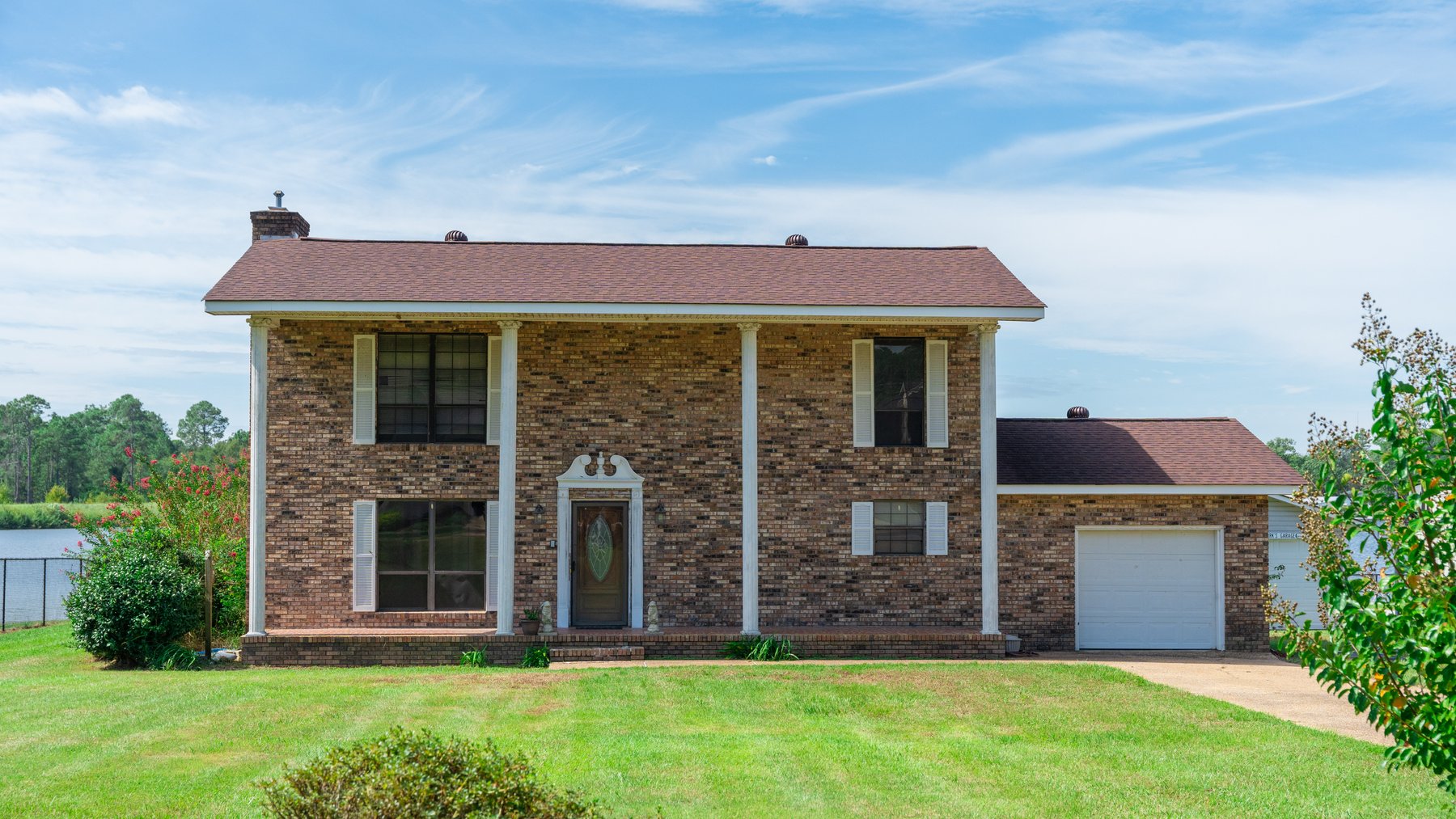 Image for Indian Lake Retreat - Waterfront Colonial Brick Home in Colquitt County, Georgia