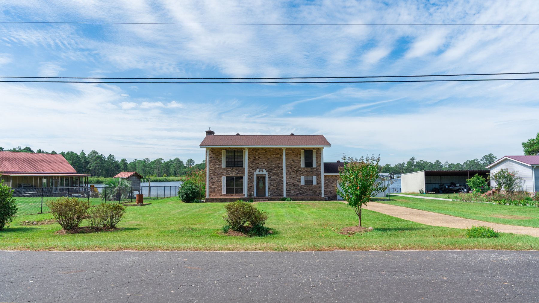 Image for Indian Lake Retreat - Waterfront Colonial Brick Home in Colquitt County, Georgia