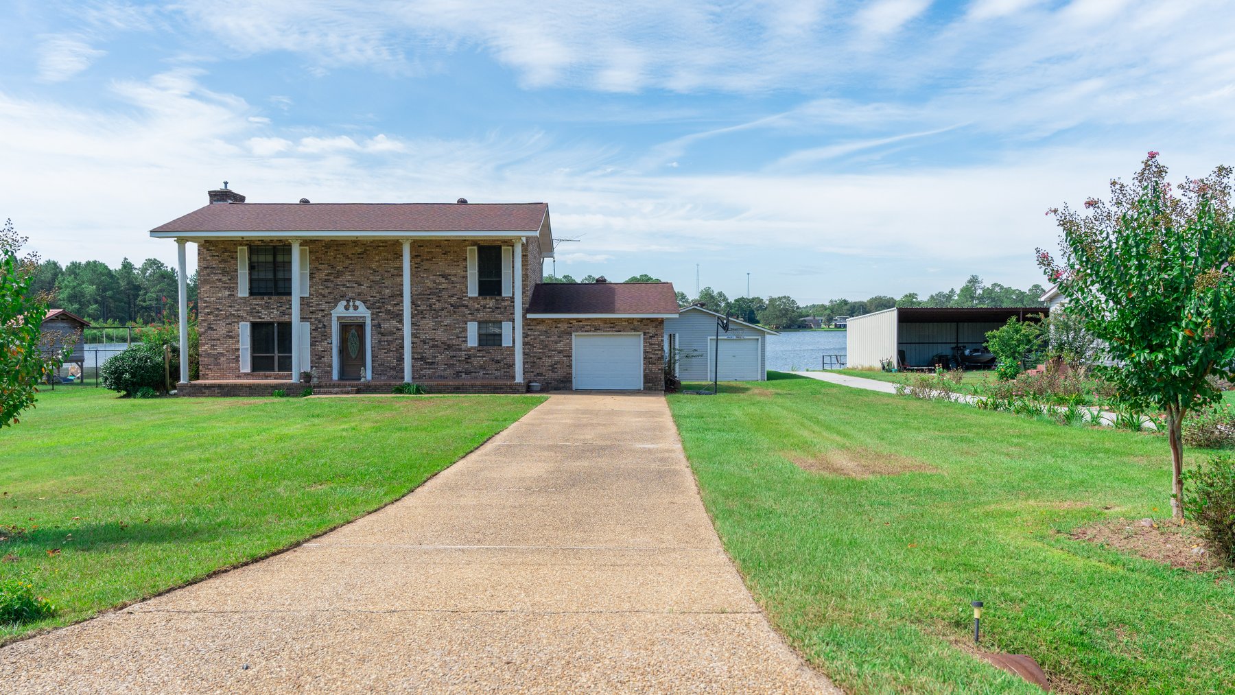 Image for Indian Lake Retreat - Waterfront Colonial Brick Home in Colquitt County, Georgia