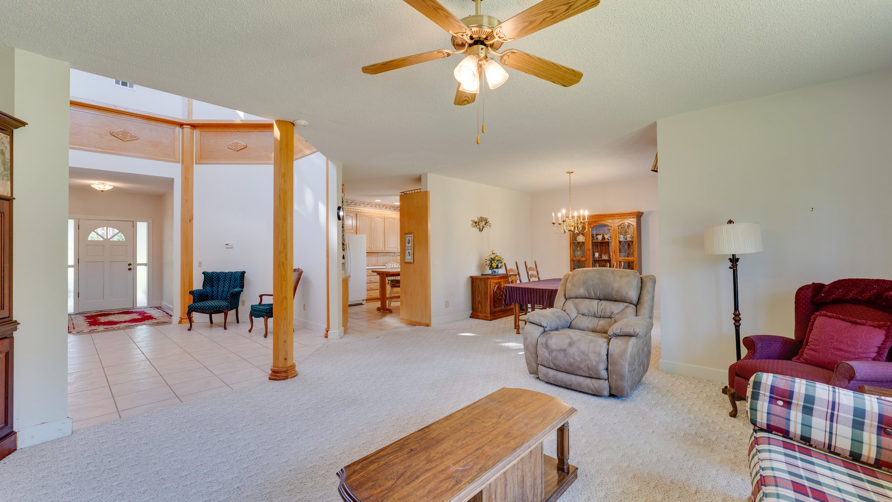 Image for Carolyn A. Peace Living Estate - Beautiful Stone-Faced Wood-Siding Ranch-Style Home