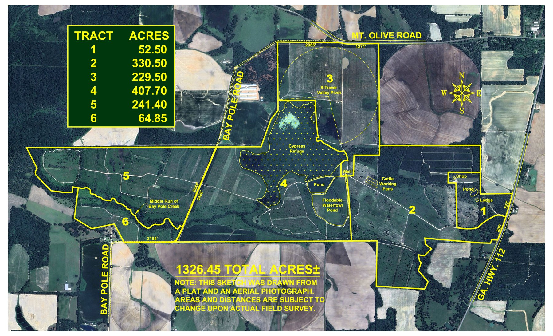 Image for 1,326 +/- Acres – Quail Crest Farms - Custom Lodge w/ Irrigated Acreage - Recreational Investment Opportunity