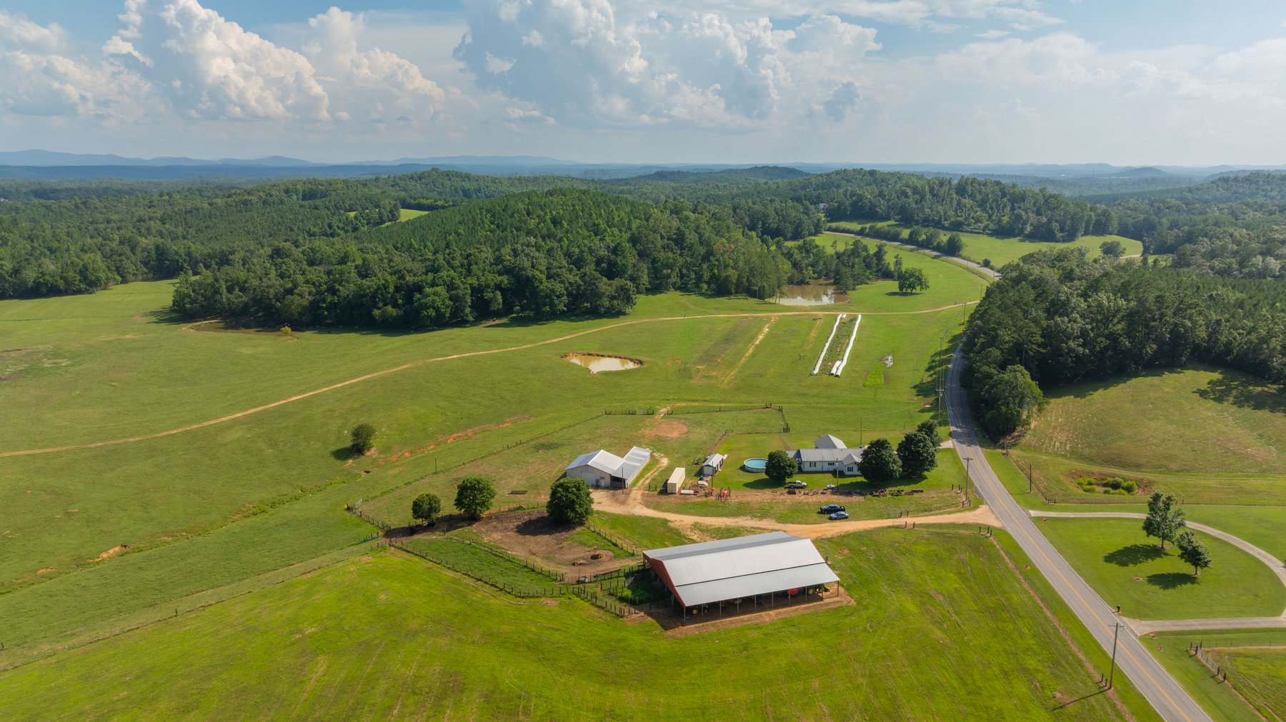 Image for Pleasant Valley Farms – 238+/- Total Acres - Residential Development Opportunity - Beautiful Brick Home & Improvements - Offered Divided & as a Whole