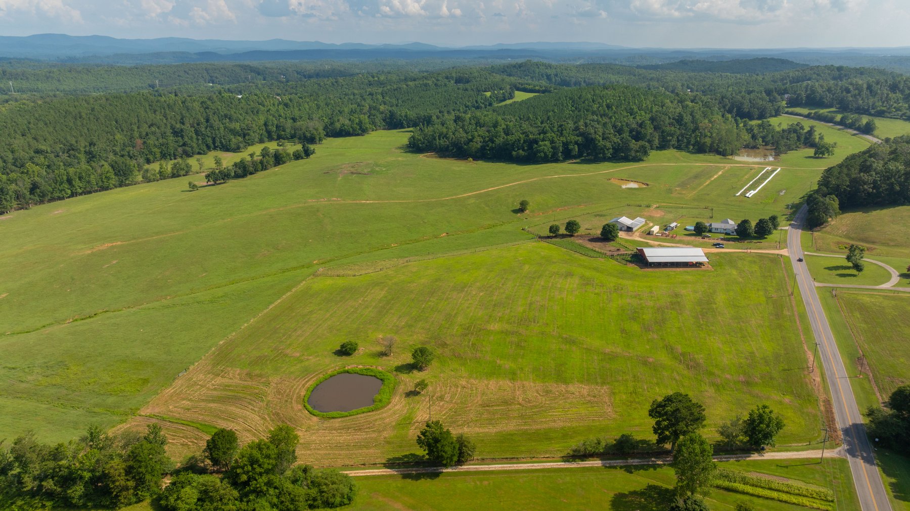 Image for Pleasant Valley Farms – 238+/- Total Acres - Residential Development Opportunity - Beautiful Brick Home & Improvements - Offered Divided & as a Whole