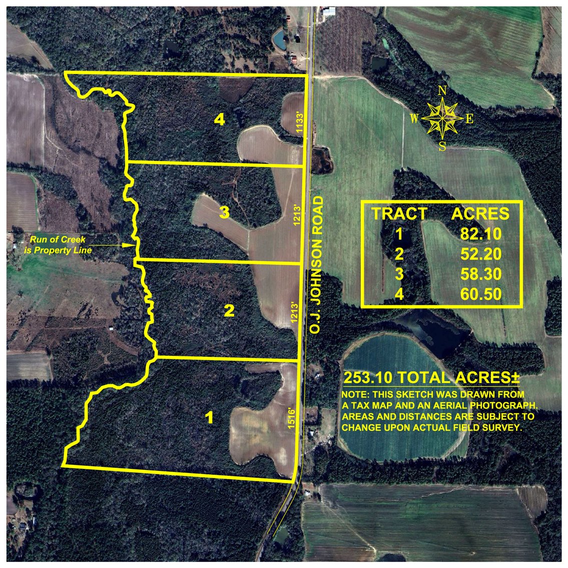 Image for 253+/- Acres - Bear Creek Farm - Sportsman’s Paradise w/ Row Crop Farmland - Premium Hunting & Creek Frontage - Offered Divided & as a whole