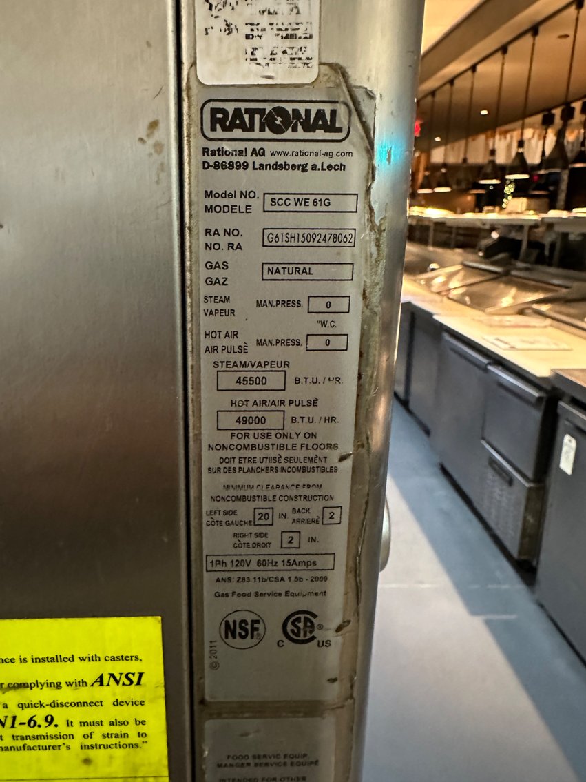 Image for RATIONAL Double Gas Self Cooking Center 5 Senses Combi Ovens