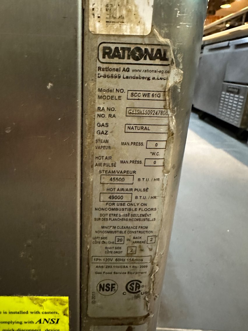 Image for RATIONAL Double Gas Self Cooking Center 5 Senses Combi Ovens