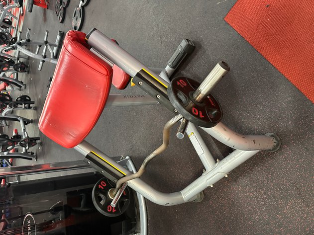 Image for MATRIX MG-A62-63 Preacher Curl w/ Barbell and (2) 10 lbs Plates