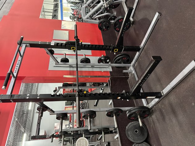 Image for MATRIX Free Weight Squat Rack (Black) w/ Pull Up Bar, Barbell and 295 lbs of Plates