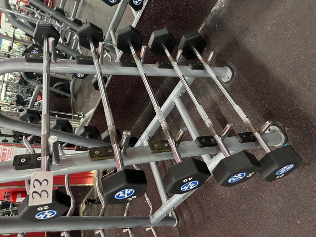 Image for (5) XULT Hex Urethane Straight Barbell Set - 20lbs, 30lbs, 40lbs, 50lbs, 60lbs