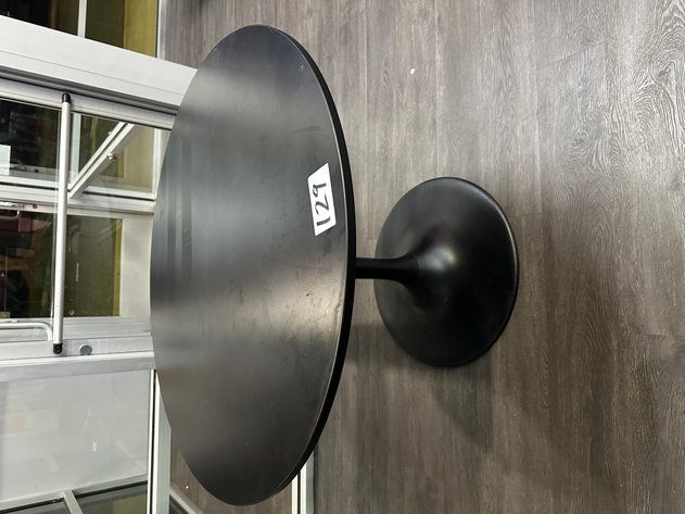 Image for IKEA Docksta Black 40in Round Table