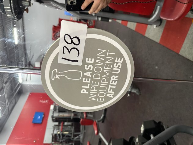 Image for (7) Gray 10in Round Foam Gym Signs
