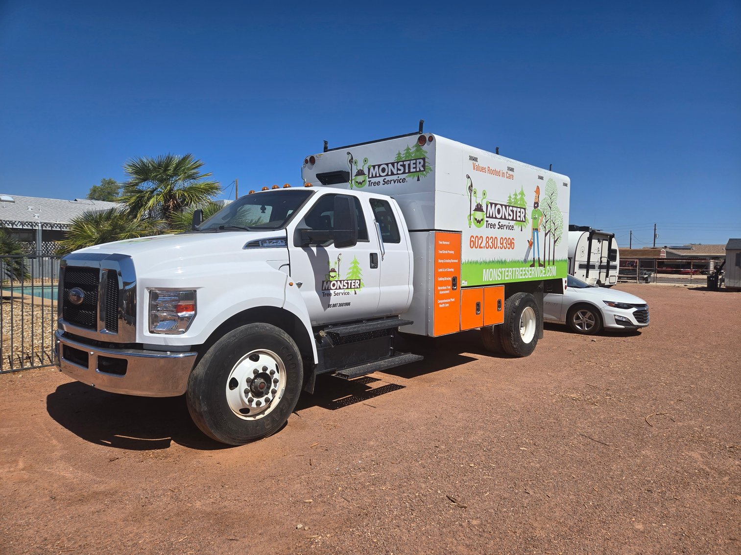 Image for Phoenix, AZ: 2022 F750 Chip Truck, Loader, Stump Grinder, 2022 TOYOTA Corolla