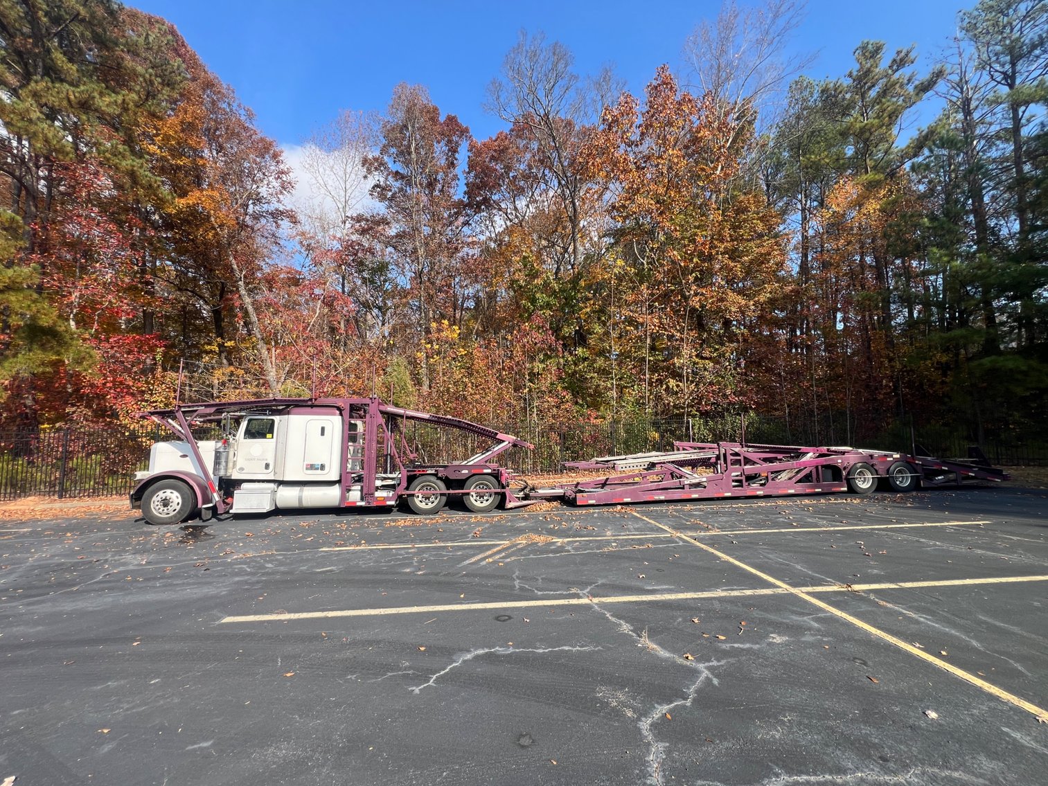 Image for Decatur (Atlanta), GA: 2012 Peterbilt 388 Car Hauler & Cottrell CX-09 Trailer