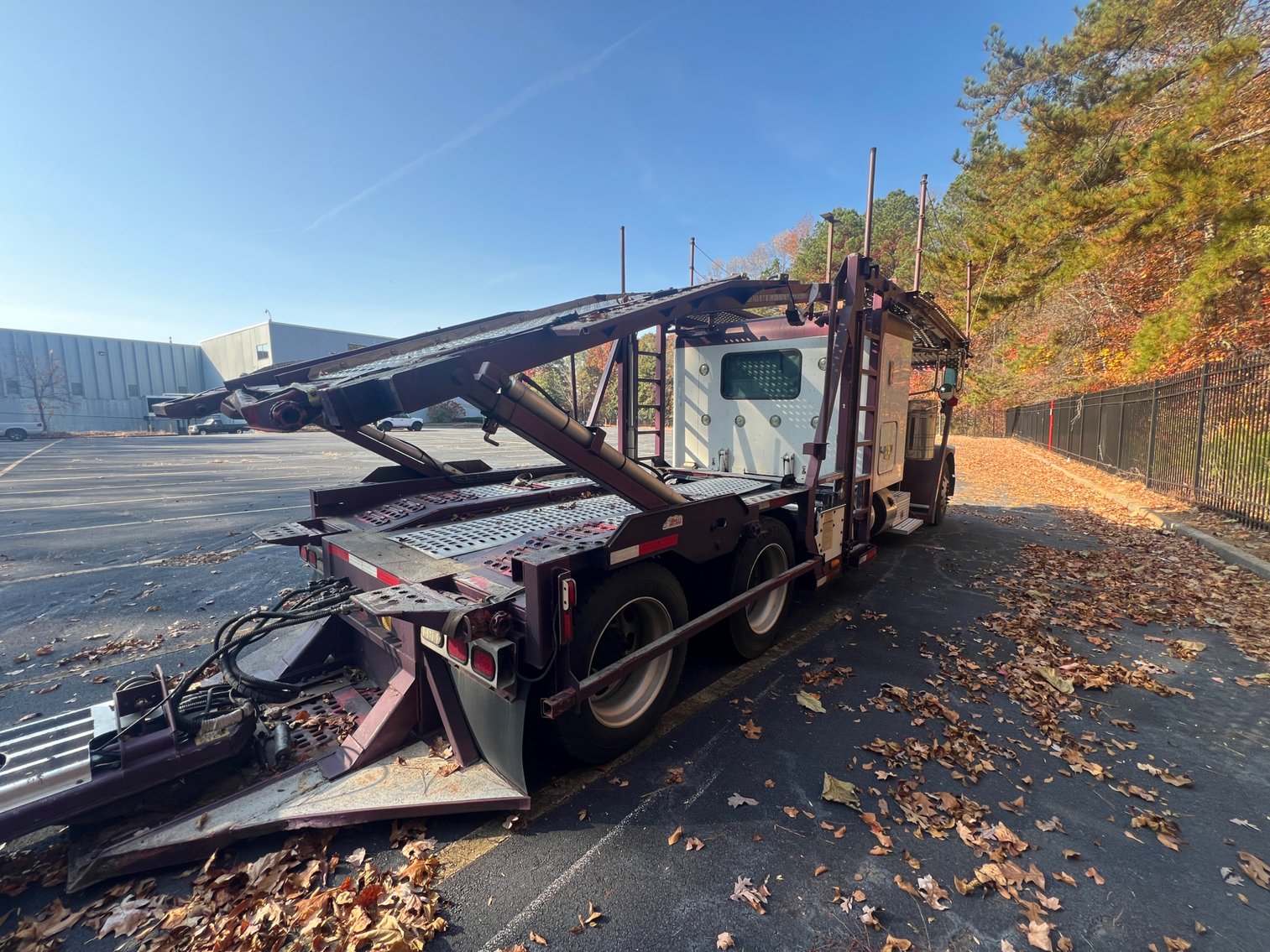 Image for Decatur (Atlanta), GA: 2012 Peterbilt 388 Car Hauler & Cottrell CX-09 Trailer