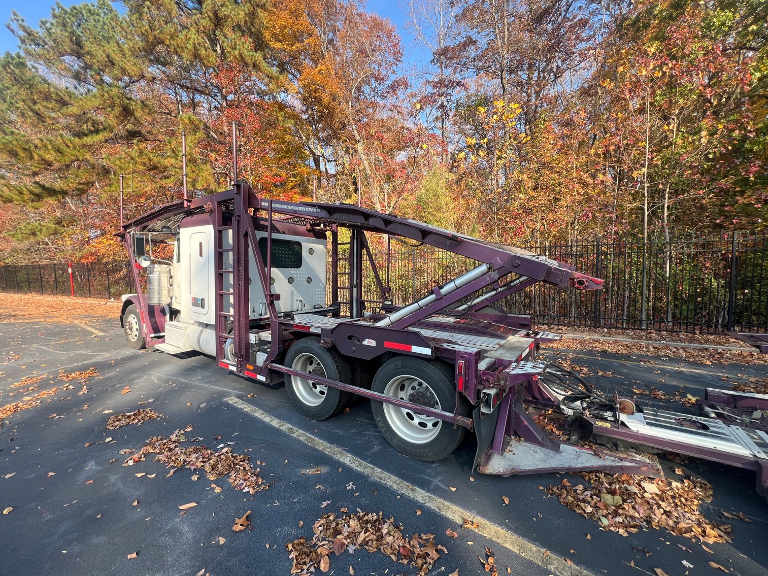 Image for Decatur (Atlanta), GA: 2012 Peterbilt 388 Car Hauler & Cottrell CX-09 Trailer
