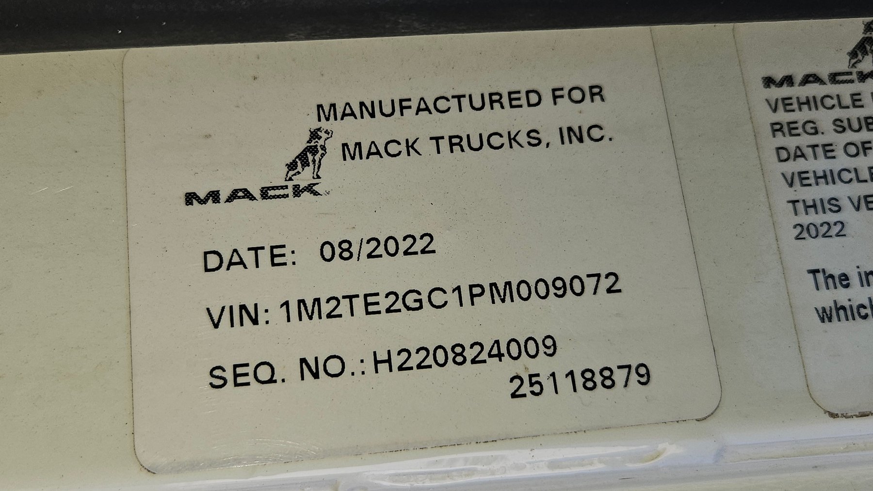 Image for FL: 2023 Mack TE64 w/ KCP Concrete Pump Truck & Mast