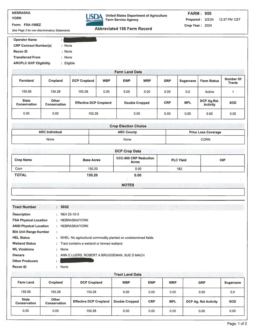Image for 153.56+/- Acres in York County, Nebraska