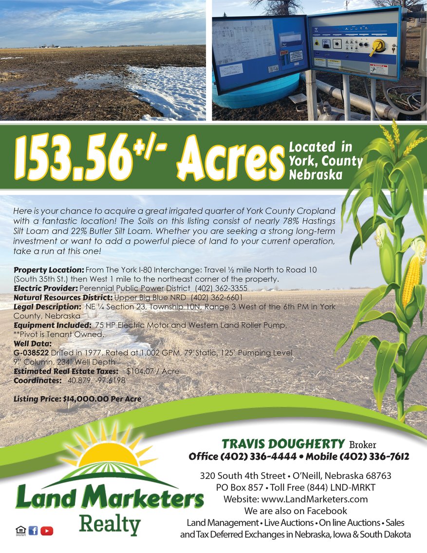 Image for 153.56+/- Acres in York County, Nebraska