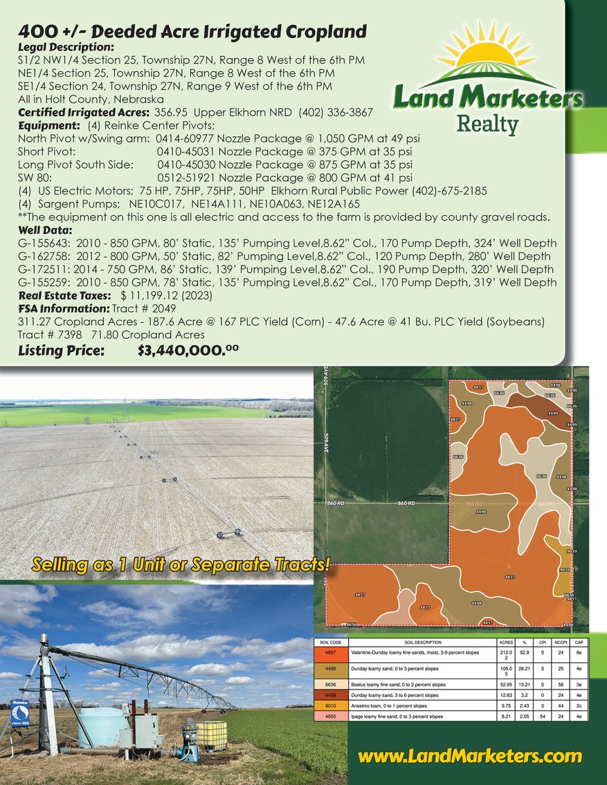 Image for 400+/- Acres in Southwest of Orchard, NE