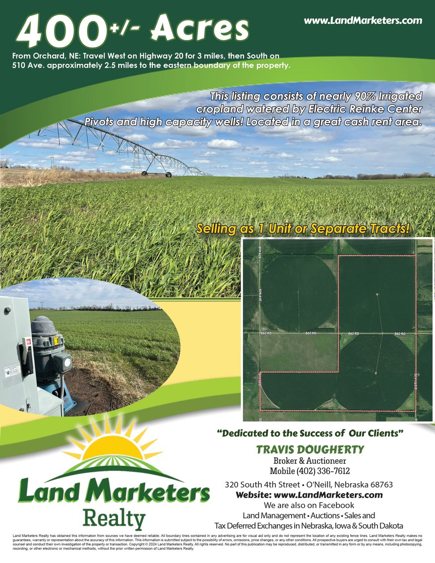 Image for 400+/- Acres in Southwest of Orchard, NE