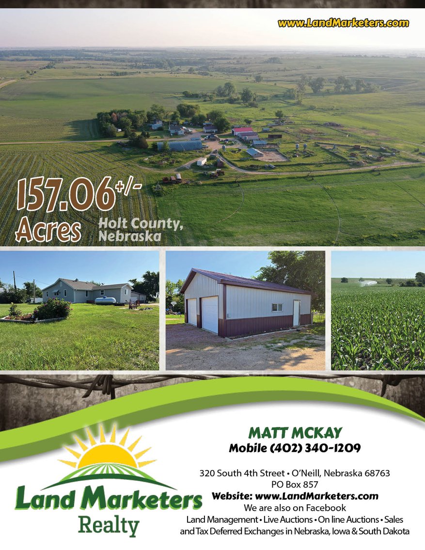 Image for Farm Headquarters with 157.06+/- Acres in Holt County, NE